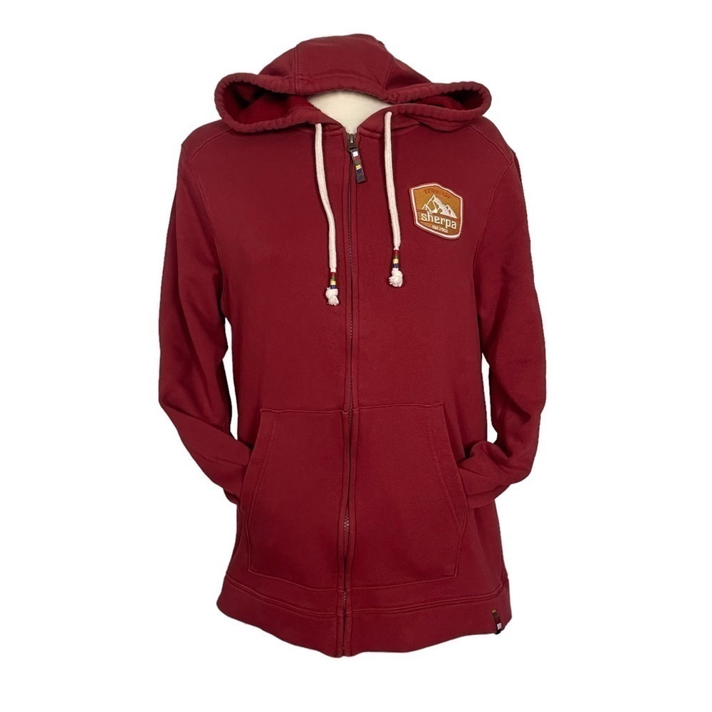 Euc Sherpa Adventure Gear Ika hoodie, red colour, size Large